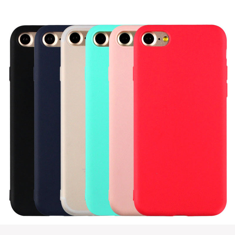 Pastel Candy Colorful Soft Matte TPU Phone Case, contraportada