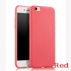 Cute Candy Pastel Colors Soft TPU Silicon iPhone cases for Apple iPhone 5 5S SE 6 6S 7